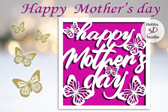 Download Mother's Day Card Cut Template SVG - Template Collection