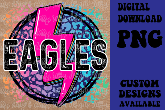Download Eagles Mascot Lightning Bolt - Bolt Collection
