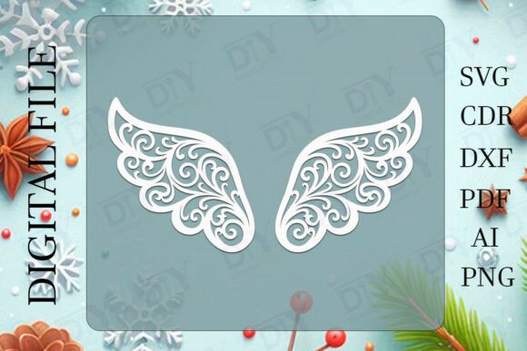 Download Angel Wings DIY Template #15 - Template Collection