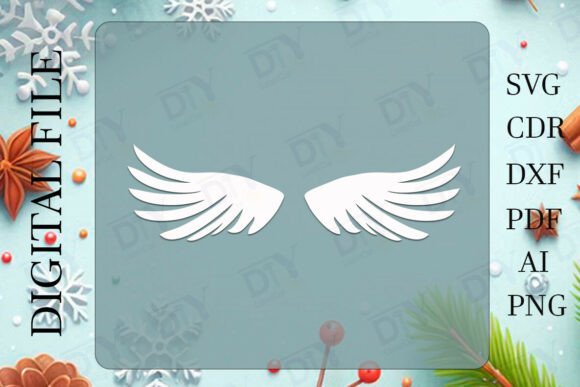 Download Angel Wings DIY Template #25 - Template Collection