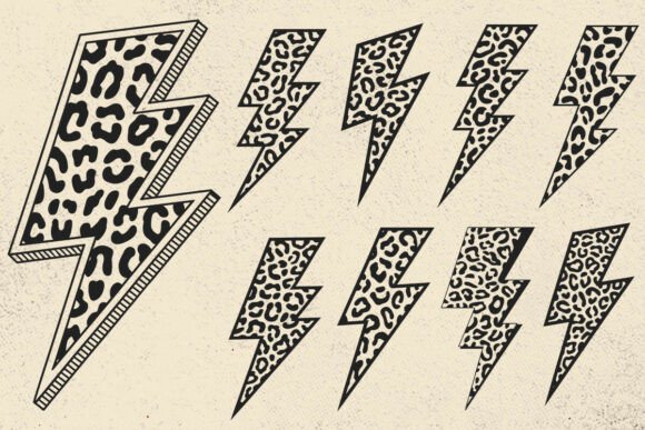 Download Leopard Lightning Bolt Svg, Leopard Svg - Bolt Collection