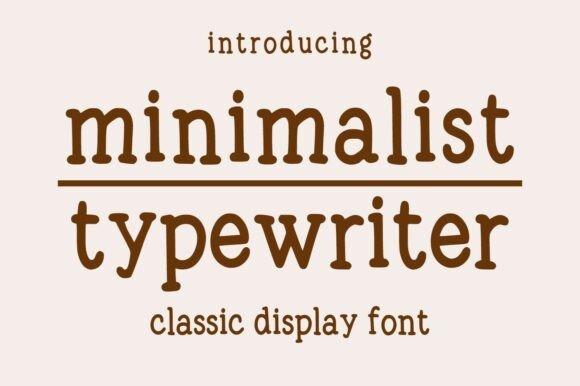 Download Minimalist Typewriter - Minimal Collection